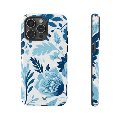 BLUE WHITE FLOWERS | Tough Phone Case - Trovvve