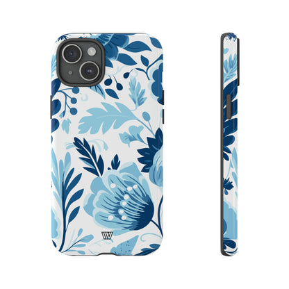 BLUE WHITE FLOWERS | Tough Phone Case - Trovvve