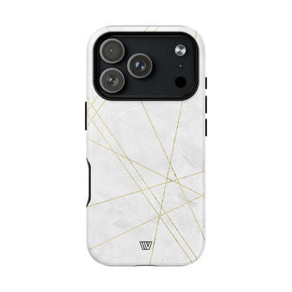 Gold Lines MagSafe Tough iPhone Case – iPhone 17 Pro, Matte