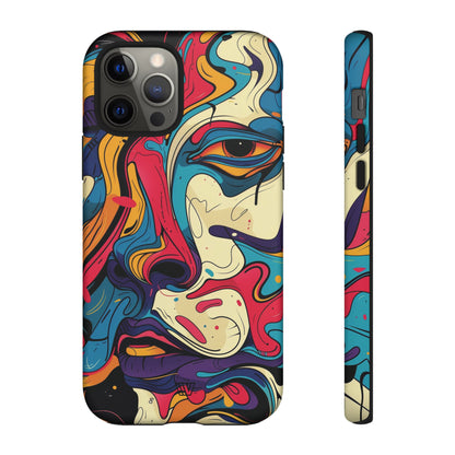 PAINT SWIRL FACE | Tough Phone Case