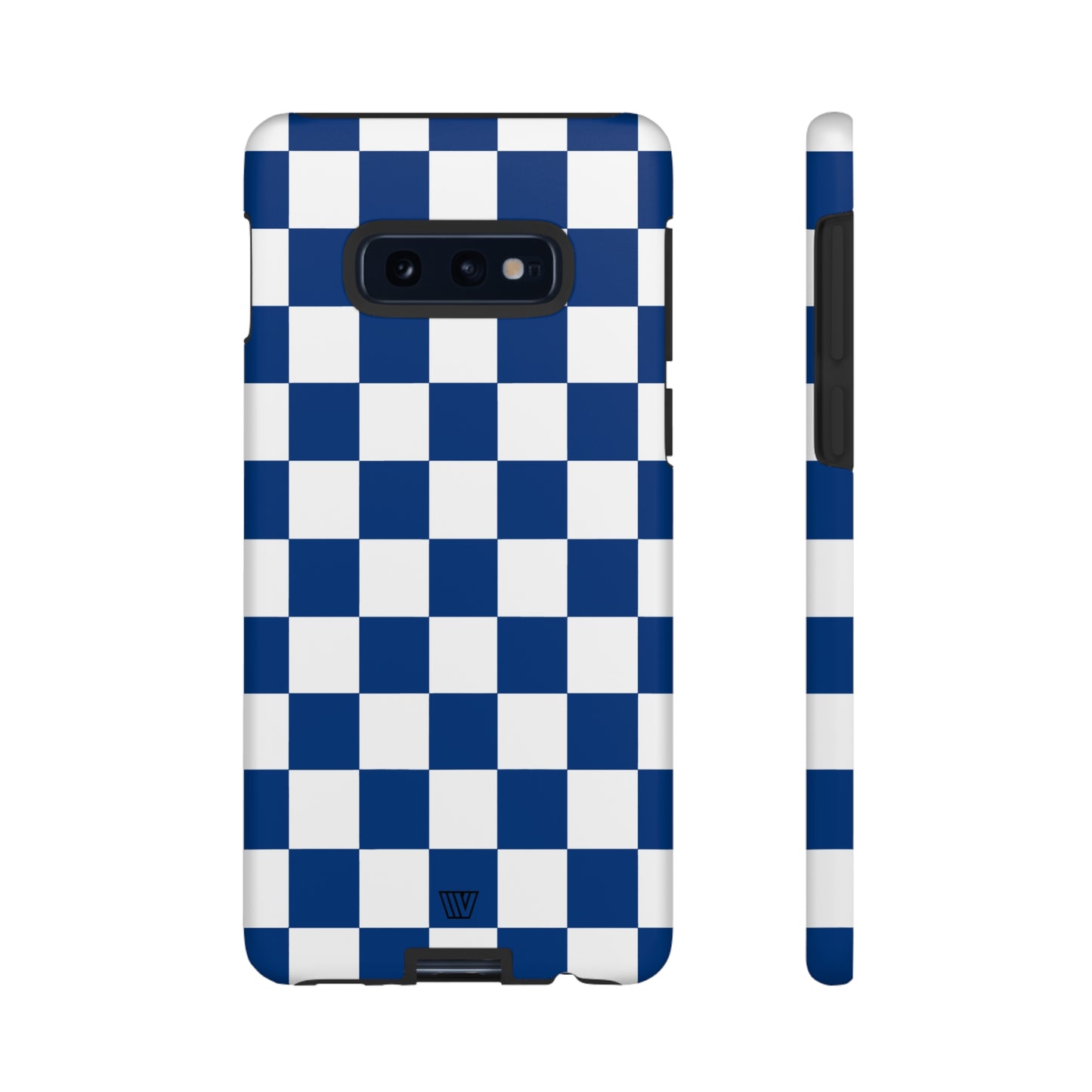 BLUE WHITE CHECKERBOARD | Tough Phone Case - Trovvve