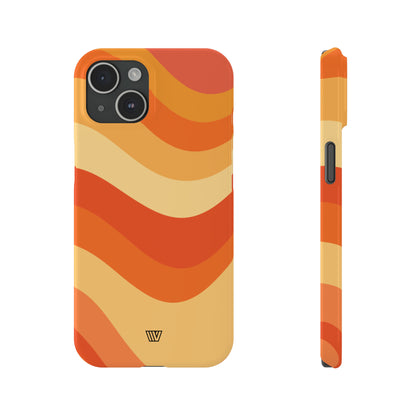 RETRO GROOVY WAVES | Slim iPhone Case - Trovvve