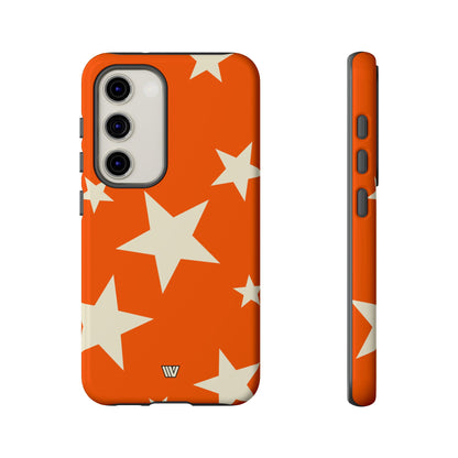 ORANGE BOLD STARS | Tough Phone Case