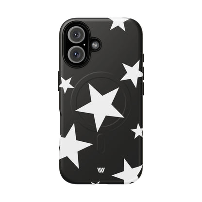 JET BLACK BOLD STARS | MagSafe Tough iPhone Case