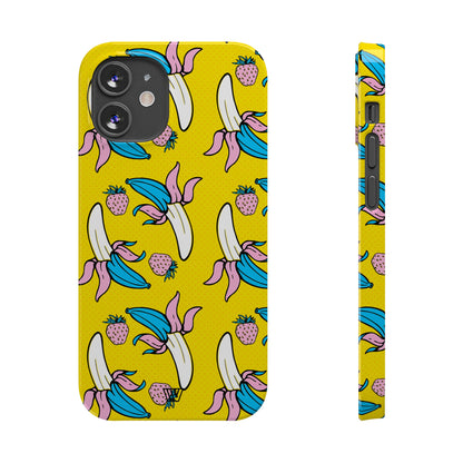 STRAWBERRY BANANA POP ART | Slim iPhone Case - Trovvve