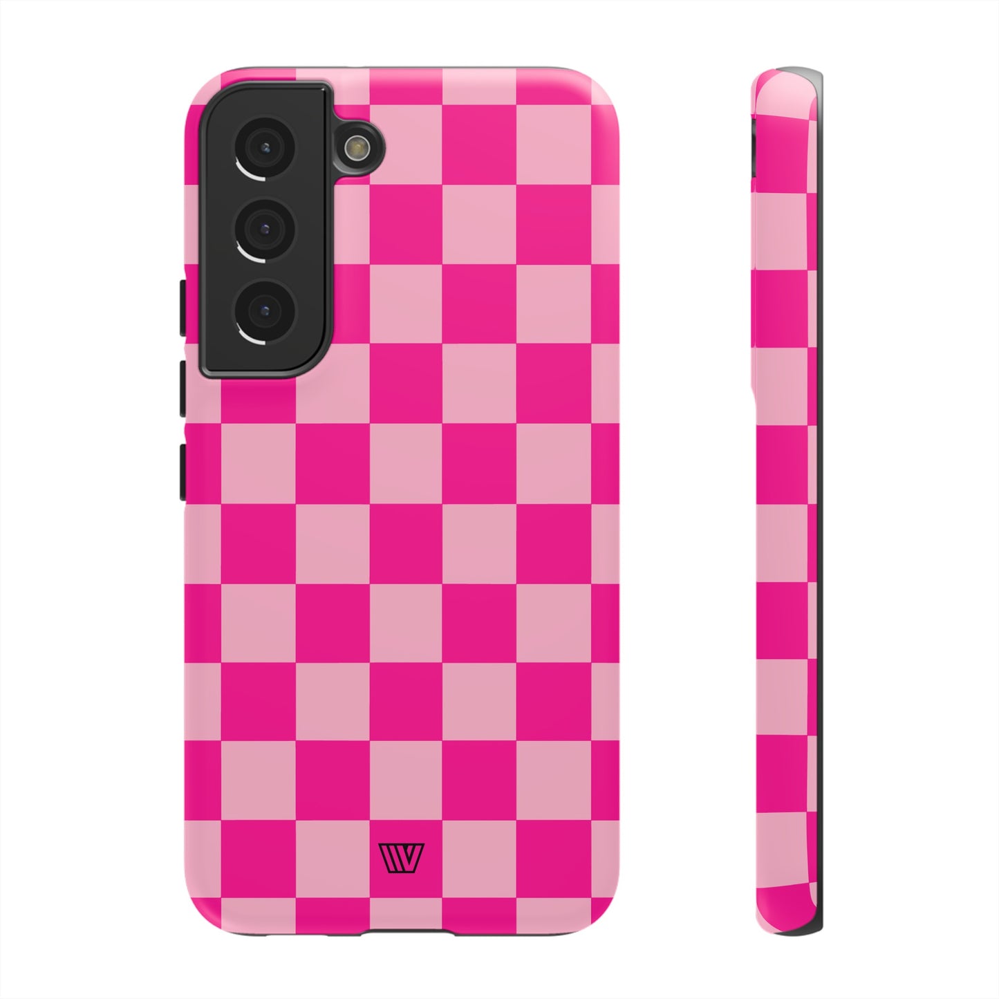 HOT PINK CHECKERBOARD | Tough Phone Case