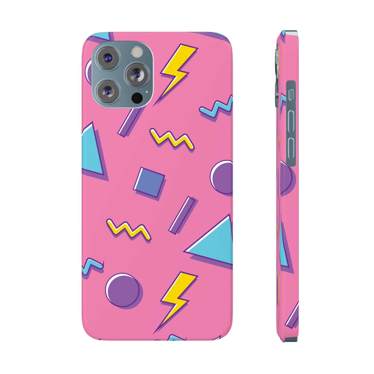 80 /90s PINK RETRO PATTERN | Slim iPhone Case - Trovvve