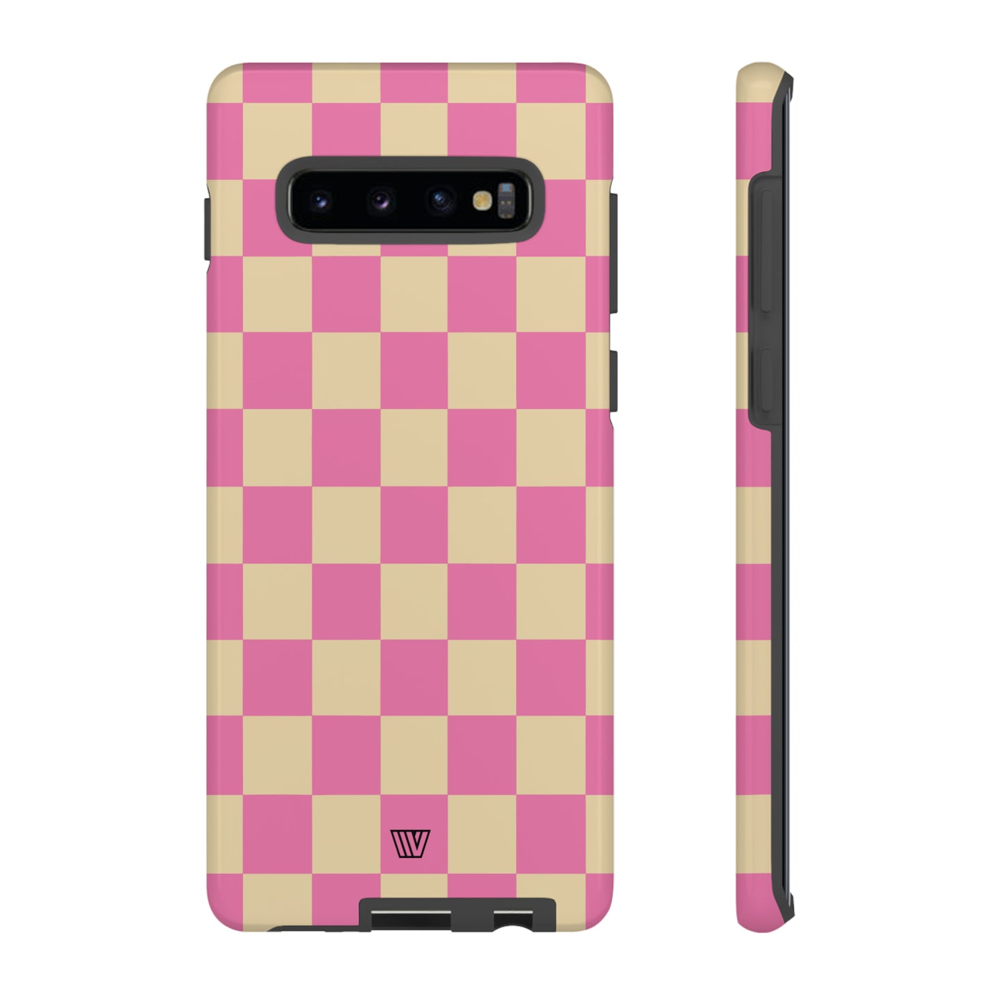 PINK TAN CHECKERBOARD | Tough Phone Case - Trovvve