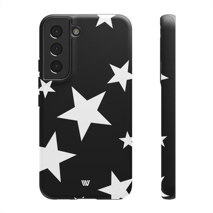 JET BLACK BOLD STARS | Tough Phone Case