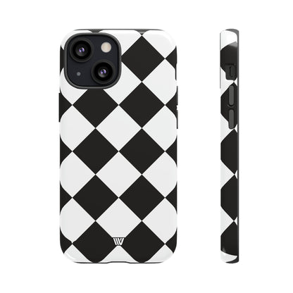 BLACK & WHITE DIAMOND | Tough Phone Case - Trovvve