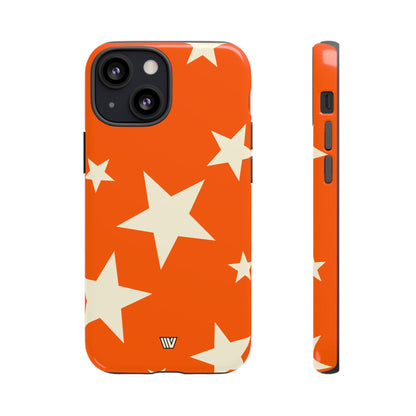 ORANGE BOLD STARS | Tough Phone Case