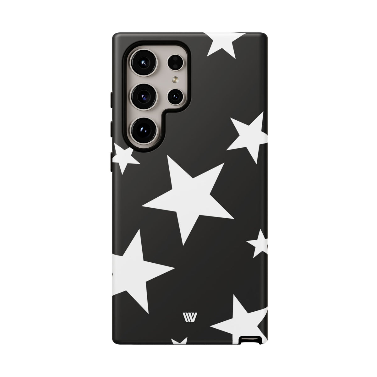 JET BLACK BOLD STARS | Tough Phone Case
