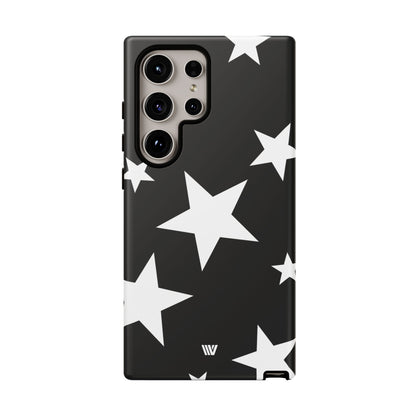 JET BLACK BOLD STARS | Tough Phone Case