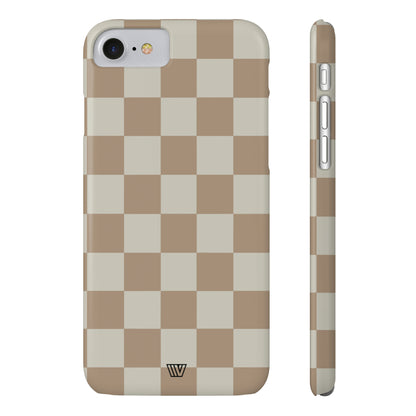 NEUTRAL CHECKERBOARD | Slim iPhone Case - Trovvve