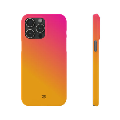 HOT PINK ORANGE | Slim iPhone Case