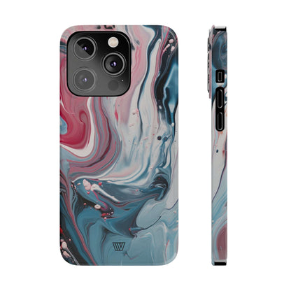 BLUE PASTEL SWIRL | Slim iPhone Case