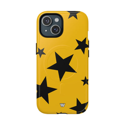 YELLOW BOLD STARS | MagSafe Tough iPhone Case