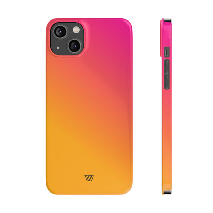 HOT PINK ORANGE | Slim iPhone Case