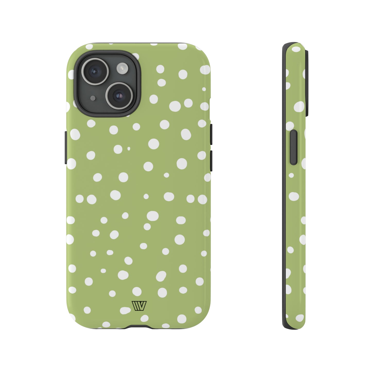 PALE OLIVE DOTS | Tough Phone Case - Trovvve