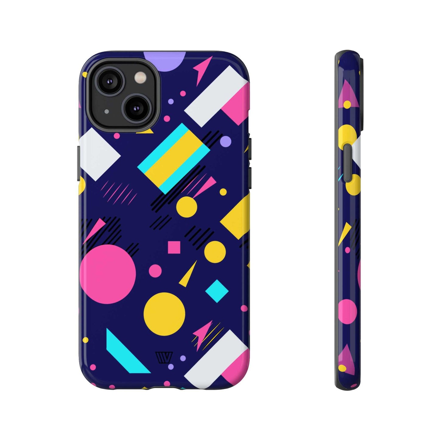 80s / 90s RETRO PATTERN DARK | Tough Phone Case