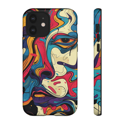 PAINT SWIRL FACE | Tough Phone Case