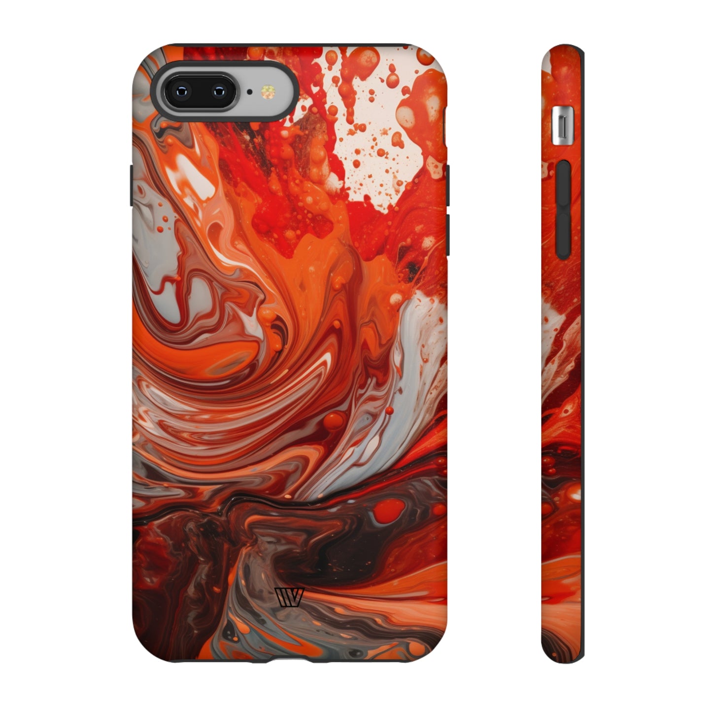 WHITE FIRE PAINT SWIRL | Tough Phone Case - Trovvve