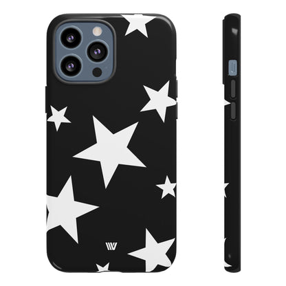 JET BLACK BOLD STARS | Tough Phone Case