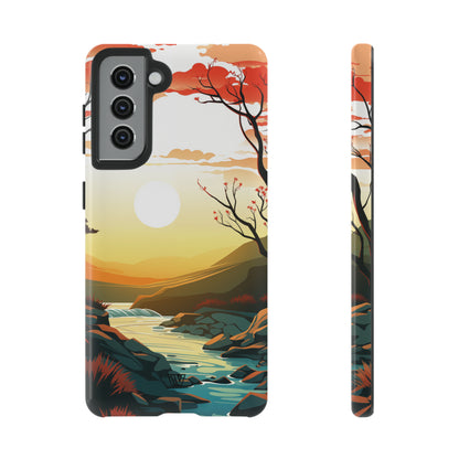 RIVER SUNSET | Tough Phone Case - Trovvve