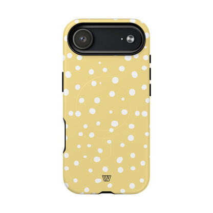 MUTED YELLOW DOTS | MagSafe Tough iPhone Case