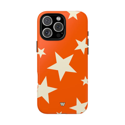 ORANGE BOLD STARS | Tough Phone Case