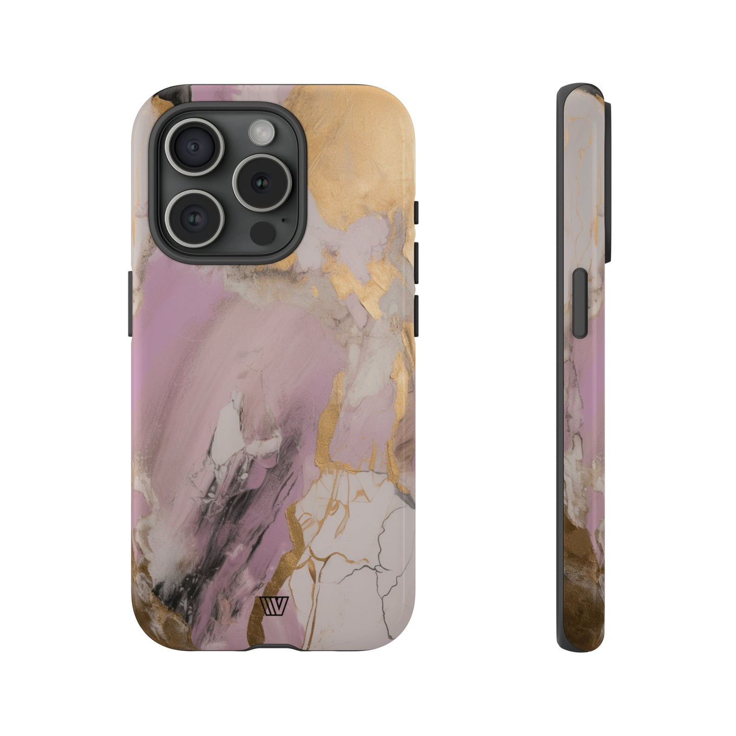 GOLD PINK ABSTRACT PAINTING | Tough Phone Case - Trovvve