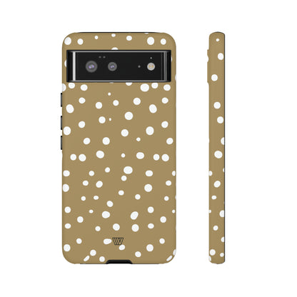 DARK BEIGE DOTS | Tough Phone Case - Trovvve