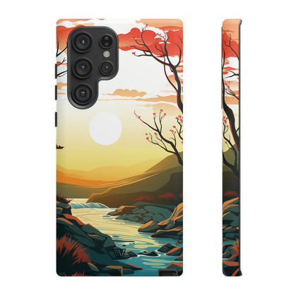 RIVER SUNSET | Tough Phone Case - Trovvve