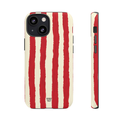 CANDY CANE STRIPE | Tough Phone Case