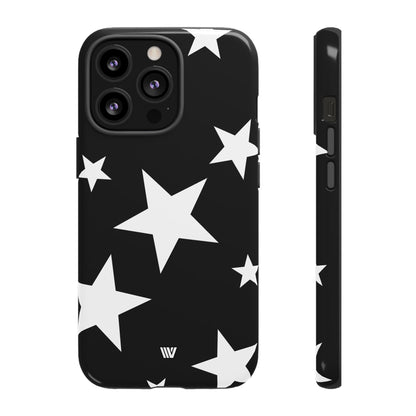 JET BLACK BOLD STARS | Tough Phone Case
