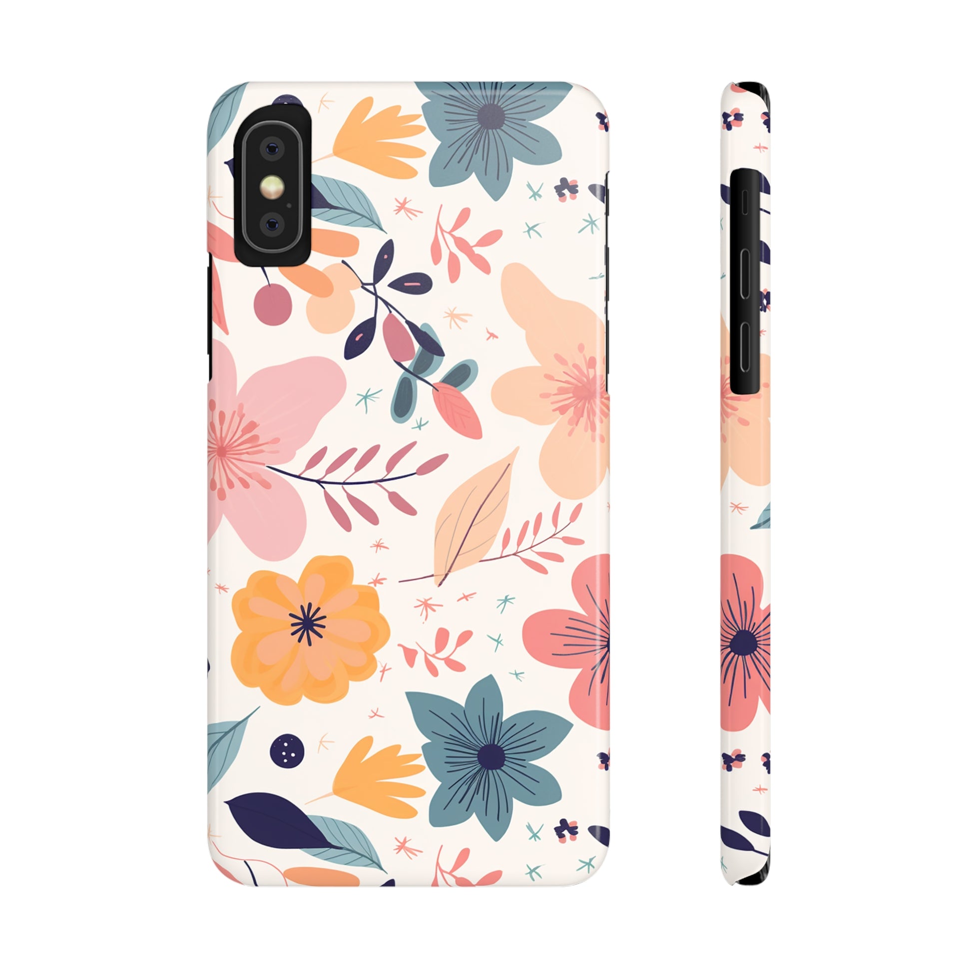 CUTE SUMMER FLOWER PATTERN | Slim iPhone Case - Trovvve