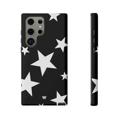 JET BLACK BOLD STARS | Tough Phone Case