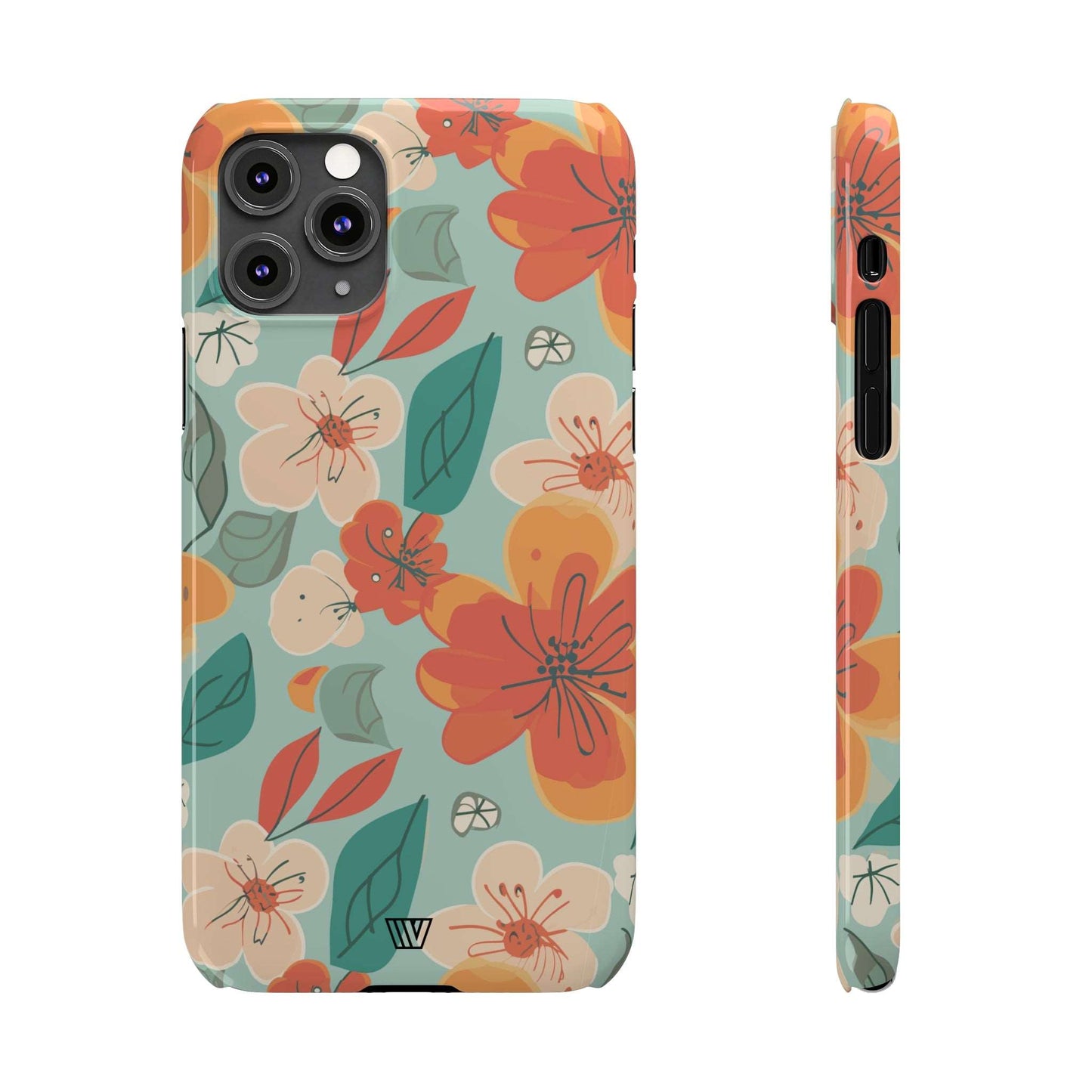 BLOOD ORANGE FLOWERS | Slim iPhone Case