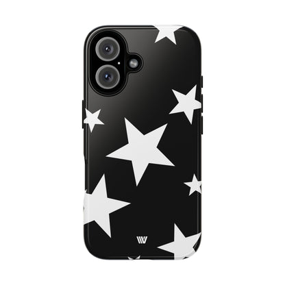 JET BLACK BOLD STARS | Tough Phone Case