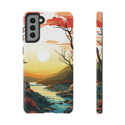 RIVER SUNSET | Tough Phone Case - Trovvve