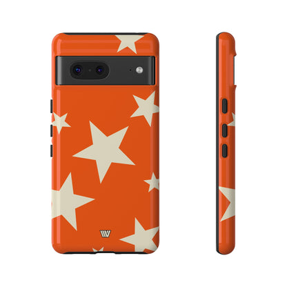 ORANGE BOLD STARS | Tough Phone Case