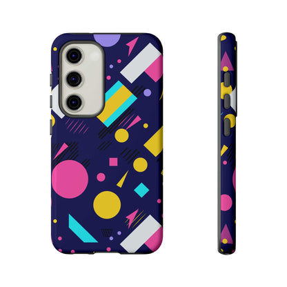 80s / 90s RETRO PATTERN DARK | Tough Phone Case