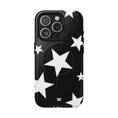 JET BLACK BOLD STARS | MagSafe Tough iPhone Case