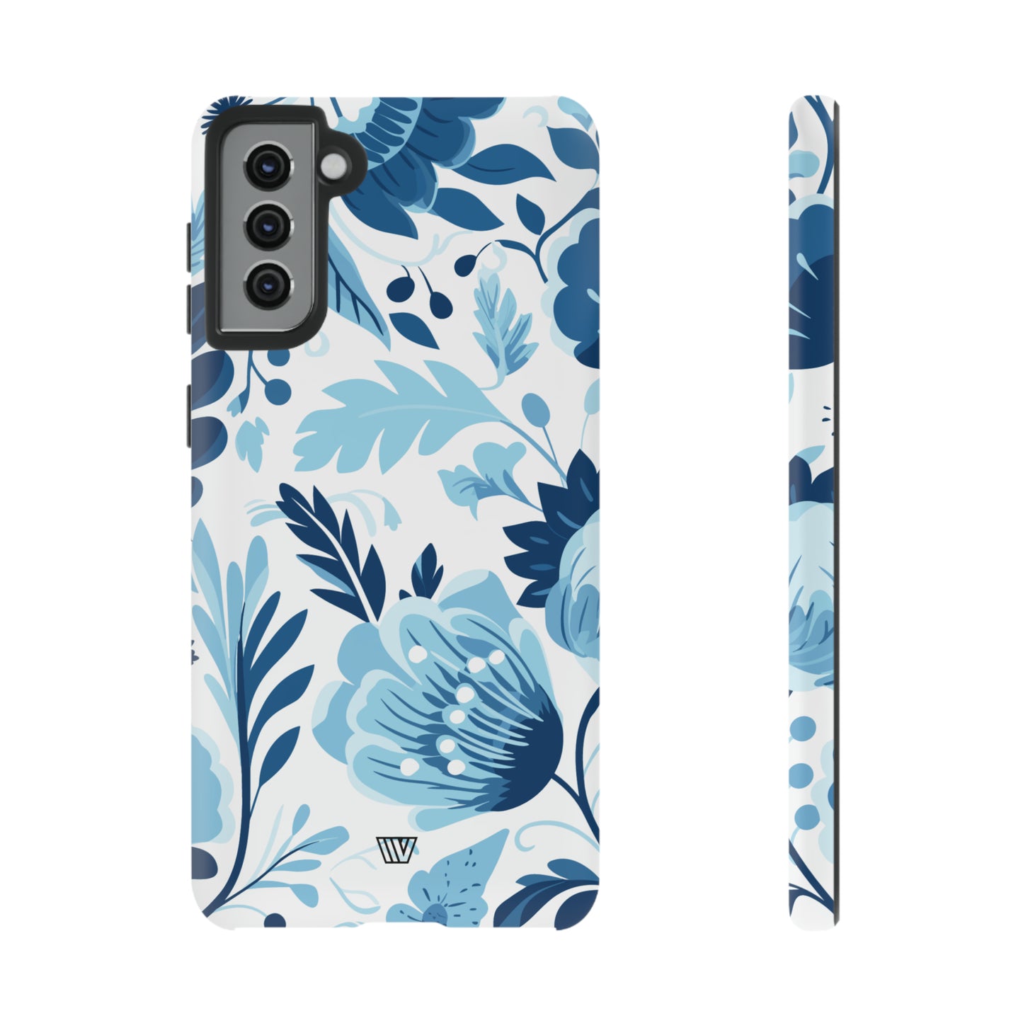 BLUE WHITE FLOWERS | Tough Phone Case - Trovvve