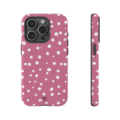 BLUSH RED DOTS | Tough Phone Case - Trovvve