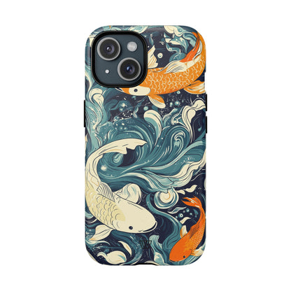 Koi Dreams MagSafe Tough iPhone Case – iPhone 15, Matte