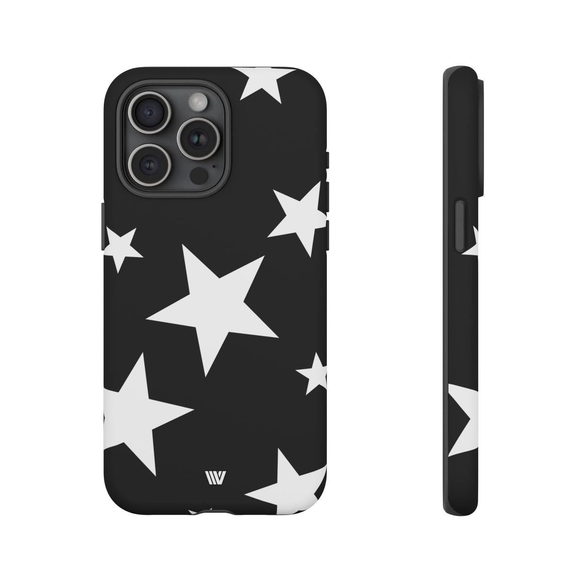 JET BLACK BOLD STARS | Tough Phone Case