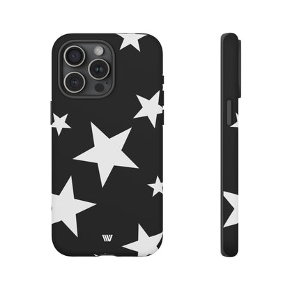JET BLACK BOLD STARS | Tough Phone Case