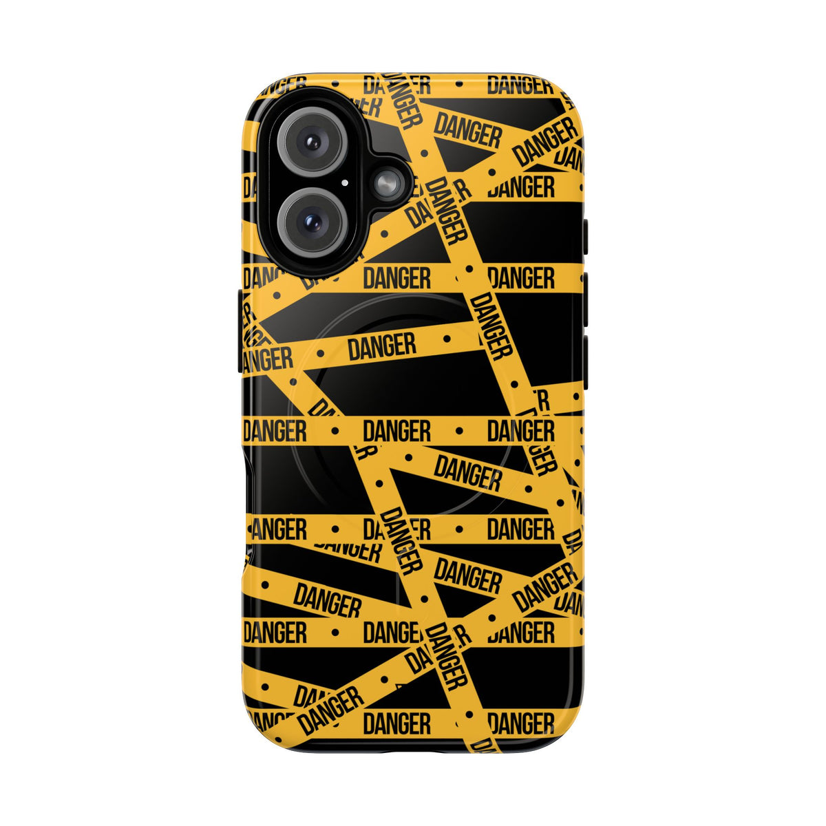 Danger Tape MagSafe Tough iPhone Case – iPhone 16, Glossy