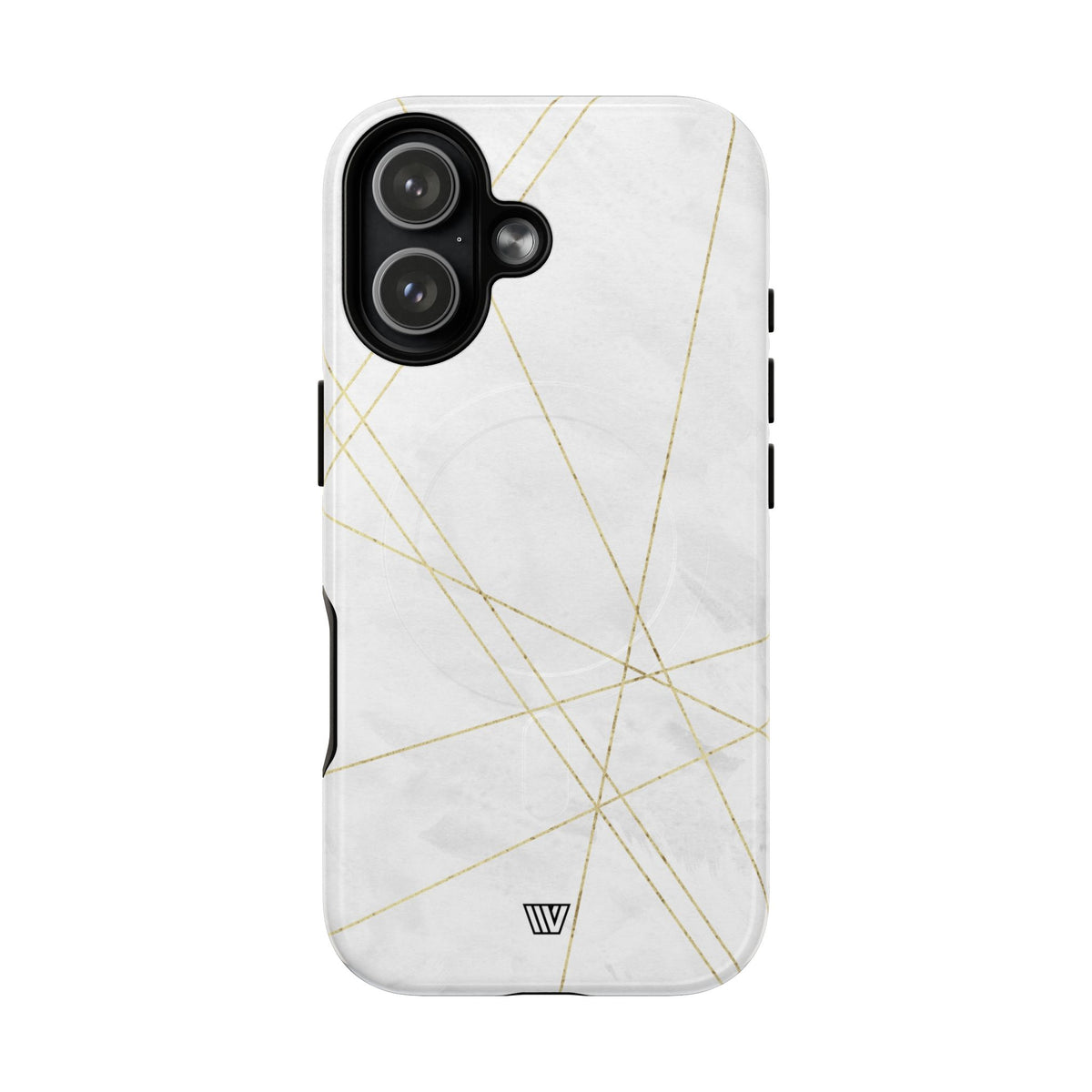 Gold Lines MagSafe Tough iPhone Case – iPhone 17, Glossy